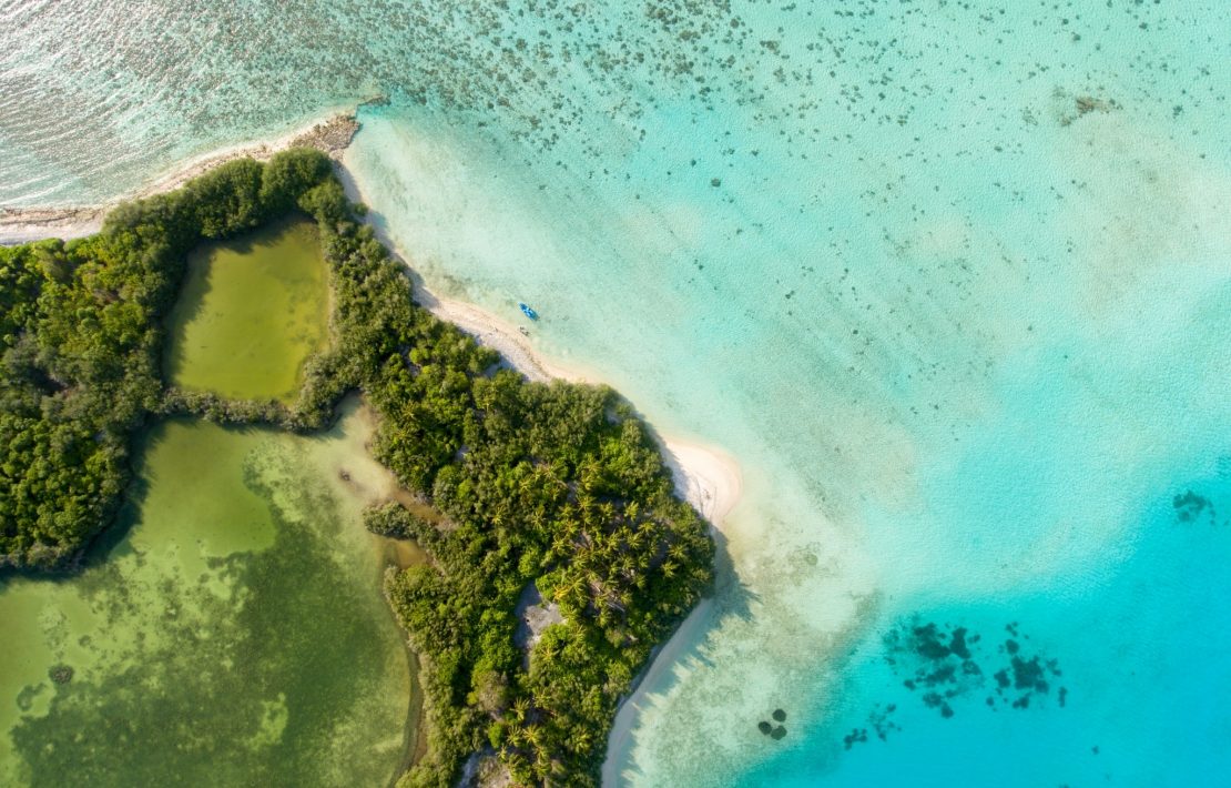 Luchtfoto Van Eiland Malediven