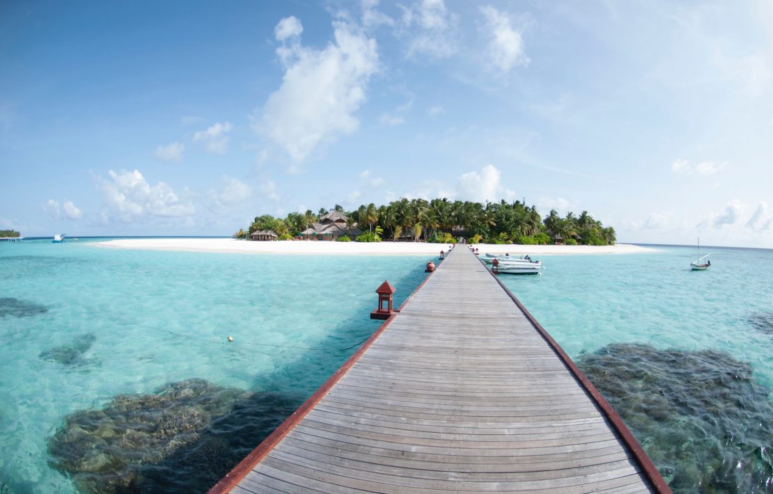 Pier Naar Eiland Malediven