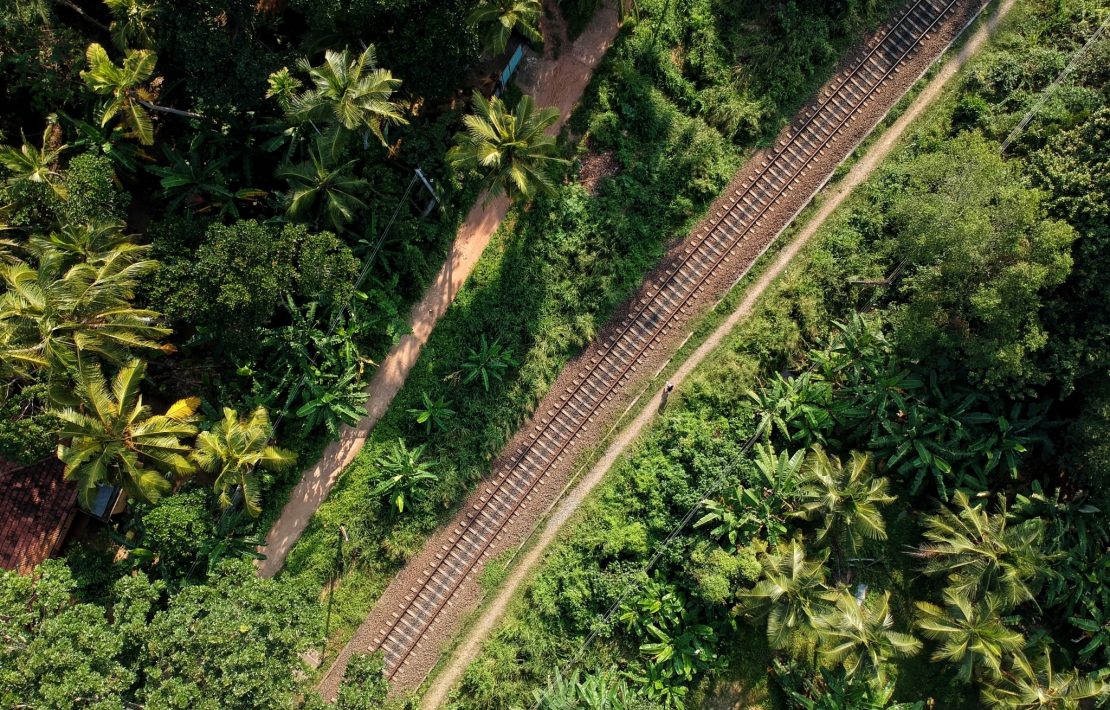 Treinspoor In Sri Lanka Van Boven